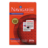 Navigator® Premium Multipurpose Copy Paper, 97 Bright, 20 Lb, 8.5 X 14, White, 500 Sheets-ream, 10 Reams-carton freeshipping - TVN Wholesale 