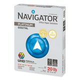 Navigator® Platinum Paper, 99 Bright, 20 Lb, 8.5 X 11, White, 500 Sheets-ream, 10 Reams-carton freeshipping - TVN Wholesale 