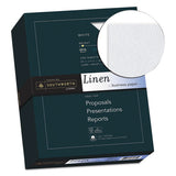 Southworth® 25% Cotton Linen Business Paper, 91 Bright, 24 Lb, 8.5 X 11, White, 500-ream freeshipping - TVN Wholesale 