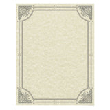 Southworth® Parchment Certificates, Vintage, 8.5 X 11, Ivory With Silver Foil Border, 50-pack freeshipping - TVN Wholesale 
