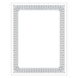 Southworth® Premium Certificates, 8.5 X 11, White-silver With Fleur Silver Foil Border,15-pack freeshipping - TVN Wholesale 