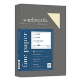 Southworth® 100% Cotton Business Paper, 32 Lb, 8.5 X 11, Ivory, 250-pack freeshipping - TVN Wholesale 