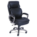 SertaPedic® Cosset Big And Tall Executive Chair, Supports Up To 400 Lb, 19" To 22" Seat Height, Black Seat-back, Slate Base freeshipping - TVN Wholesale 