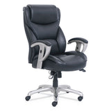 SertaPedic® Emerson Big And Tall Task Chair, Supports Up To 400 Lb, 19.5" To 22.5" Seat Height, Black Seat-back, Silver Base freeshipping - TVN Wholesale 