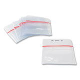 SICURIX® Sealable Cardholder, Horizontal, 3.75 X 2.62, Clear, 50-pack freeshipping - TVN Wholesale 