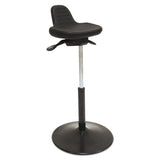 ShopSol™ Pneumatic Sit-stand Stool, Supports Up To 250 Lb, Black freeshipping - TVN Wholesale 