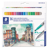 Staedtler® Double Ended Markers, Assorted Bullet Tips, Assorted Colors, 36-pack freeshipping - TVN Wholesale 