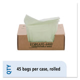 Stout® by Envision™ Ecosafe-6400 Bags, 13 Gal, 0.85 Mil, 24" X 30", Green, 45-box freeshipping - TVN Wholesale 