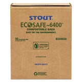 Stout® by Envision™ Ecosafe-6400 Bags, 32 Gal, 0.85 Mil, 33" X 48", Green, 50-box freeshipping - TVN Wholesale 