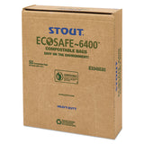 Stout® by Envision™ Ecosafe-6400 Bags, 32 Gal, 0.85 Mil, 33" X 48", Green, 50-box freeshipping - TVN Wholesale 