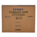 Stout® by Envision™ Ecosafe-6400 Bags, 48 Gal, 0.85 Mil, 42" X 48", Green, 40-box freeshipping - TVN Wholesale 