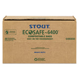Stout® by Envision™ Ecosafe-6400 Bags, 64 Gal, 0.85 Mil, 48" X 60", Green, 30-box freeshipping - TVN Wholesale 