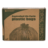 Stout® by Envision™ Controlled Life-cycle Plastic Trash Bags, 13 Gal, 0.7 Mil, 24" X 30", White, 120-box freeshipping - TVN Wholesale 