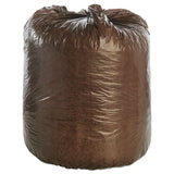 Stout® by Envision™ Controlled Life-cycle Plastic Trash Bags, 39 Gal, 1.1 Mil, 33" X 44", Brown, 40-box freeshipping - TVN Wholesale 