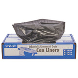 Stout® by Envision™ Total Recycled Content Plastic Trash Bags, 10 Gal, 1 Mil, 24" X 24", Brown-black, 250-carton freeshipping - TVN Wholesale 