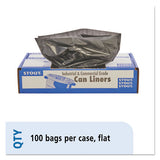 Total Recycled Content Plastic Trash Bags, 30 Gal, 1.3 Mil, 30