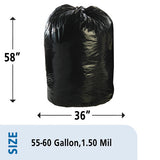 Stout® by Envision™ Total Recycled Content Plastic Trash Bags, 60 Gal, 1.5 Mil, 36" X 58", Brown-black, 100-carton freeshipping - TVN Wholesale 