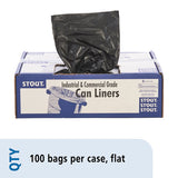 Stout® by Envision™ Total Recycled Content Plastic Trash Bags, 60 Gal, 1.5 Mil, 36" X 58", Brown-black, 100-carton freeshipping - TVN Wholesale 