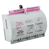 Tidy Girl™ Plastic Feminine Hygiene Disposal Bag Dispenser, Gray freeshipping - TVN Wholesale 