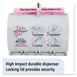 Tidy Girl™ Plastic Feminine Hygiene Disposal Bag Dispenser, Gray freeshipping - TVN Wholesale 