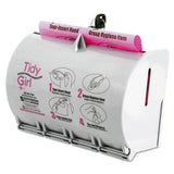 Tidy Girl™ Plastic Feminine Hygiene Disposal Bag Dispenser, Gray freeshipping - TVN Wholesale 