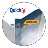 Stride Quickfit D-ring View Binder, 3 Rings, 1" Capacity, 11 X 8.5, White freeshipping - TVN Wholesale 