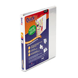 Stride Quickfit D-ring View Binder, 3 Rings, 4" Capacity, 11 X 8.5, White freeshipping - TVN Wholesale 