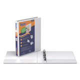 Stride Quickfit Round-ring View Binder, 3 Rings, 3" Capacity, 11 X 8.5, White freeshipping - TVN Wholesale 