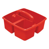 Storex Small Art Caddies, 3 Sections, 9.25" X 9.25" X 5.25", Assorted Colors, 5-pack freeshipping - TVN Wholesale 