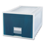Storex Archive Storage Drawers, Letter-legal Files, 15.13 X 24.3 X 11.38, Frost-aqua freeshipping - TVN Wholesale 