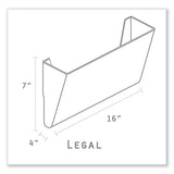 Storex Wall File, Legal, 16 X 7, Single Pocket, Smoke freeshipping - TVN Wholesale 