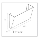 Storex Wall File, Letter, 13 X 7, Single Pocket, Smoke freeshipping - TVN Wholesale 