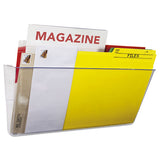 Storex Unbreakable Magnetic Wall File, Letter-legal, 16 X 7, Single Pocket, Clear freeshipping - TVN Wholesale 