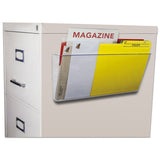 Storex Unbreakable Magnetic Wall File, Letter-legal, 16 X 7, Single Pocket, Clear freeshipping - TVN Wholesale 
