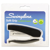 Swingline® Soft Grip Half Strip Hand Stapler, 20-sheet Capacity, Black freeshipping - TVN Wholesale 