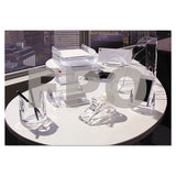 Swingline® Stratus Acrylic Magazine Rack, 3 1-2 X 10 1-4 X 10 1-2, Clear freeshipping - TVN Wholesale 