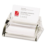 Swingline® Stratus Acrylic Business Card Holder, Holds 40 3.5 X 2 Cards, 3.5 X 4.5 X 2.25, Clear freeshipping - TVN Wholesale 