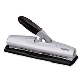 Swingline® 12-sheet Lighttouch Desktop Two- To Three-hole Punch, 9-32" Holes, Black-silver freeshipping - TVN Wholesale 