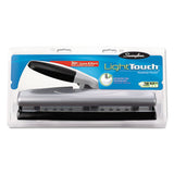Swingline® 12-sheet Lighttouch Desktop Two- To Three-hole Punch, 9-32" Holes, Black-silver freeshipping - TVN Wholesale 