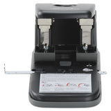 Swingline® 100-sheet High Capacity Two-hole Punch, Fixed Centers, 9-32" Holes, Black-gray freeshipping - TVN Wholesale 