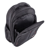 Swiss Mobility Purpose 2 Section Business Backpack, Laptops 15.6", 8.5" X 8.5" X 19.5", Black freeshipping - TVN Wholesale 