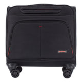 Swiss Mobility Purpose Overnight Business Case On Spinner Wheels, 9.5" X 9.5" X 17.5", Black freeshipping - TVN Wholesale 