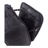 Swiss Mobility Purpose Overnight Business Case On Spinner Wheels, 9.5" X 9.5" X 17.5", Black freeshipping - TVN Wholesale 
