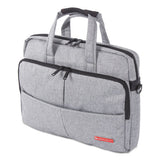 Swiss Mobility Sterling Slim Briefcase, Holds Laptops 15.6", 3" X 3" X 11.75", Gray freeshipping - TVN Wholesale 