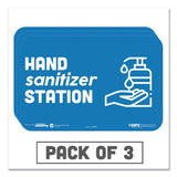 Tabbies® Besafe Messaging Education Wall Signs, 9 X 6,  "hand Sanitizer Station", 3-pack freeshipping - TVN Wholesale 