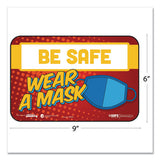 Tabbies® Besafe Messaging Education Wall Signs, 9 X 6,  "be Safe, Wear A Mask", 3-pack freeshipping - TVN Wholesale 
