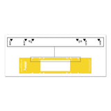 Tabbies® File Pocket Handles, 9.63 X 2, Yellow-white, 4-sheet, 12 Sheets-pack freeshipping - TVN Wholesale 