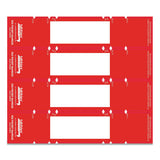 Tabbies® File Pocket Handles, 9.63 X 2, Red-white, 4-sheet, 12 Sheets-pack freeshipping - TVN Wholesale 