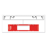 Tabbies® File Pocket Handles, 9.63 X 2, Red-white, 4-sheet, 12 Sheets-pack freeshipping - TVN Wholesale 