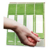 Tabbies® File Pocket Handles, 9.63 X 2, Green-white,  4-sheet, 12 Sheets-pack freeshipping - TVN Wholesale 